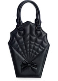 Banned Ghoul Spiderweb Handbag Black