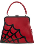 Banned Twilight Time Spiderweb Bag Burgundy
