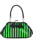 Banned Night of Mystery Stripe Bag Green