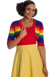 Banned Love Wins Rainbow 50's Bolero Multicolour