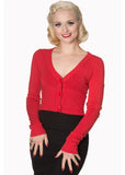 Banned Lets Go Dancing Retro 50's Cardigan Red