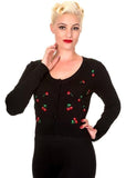 Banned Drive me Crazy 50's Cardigan Black