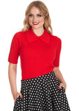 Banned Bow Delight 40's Jumper Red