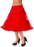 Banned 50's Petticoat Long Red