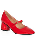 Banned Annie Patent Mary Jane 60's Pumps Red