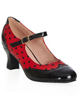 Banned Steppin' Style Polkadot 50's Pumps Red