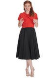 Banned Polly May Swing Skirt Black
