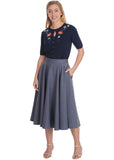 Banned Polly May 50's Swingskirt Blue