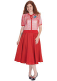 Banned Polly Swing Skirt Red