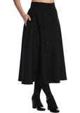 Banned Book Worm 50's Flared Skirt Black