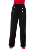 Banned Adventures Ahead 40's Trousers Black