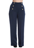 Banned Adventures Ahead 40's Trousers Blue