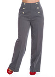 Banned Adventures Ahead 40's Trousers Grey