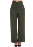 Banned Girl Boss 40's Trousers Green