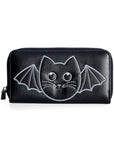 Banned Wendigo Bat Cat Wallet Black