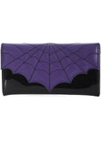Banned Gods and Monsters Spiderweb Wallet Purple