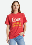 Brixton x Coca Cola Womens Having Fun Vintage Coke T-Shirt Red