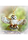 Camp Hollow Barn Owl Necklace Brown