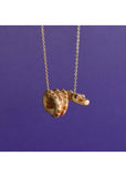 Camp Hollow Python Snake Necklace Brown