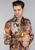 Claudio Lugli Mens Movie Posters Shirt Multi