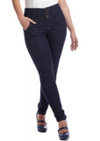 Collectif Rebel Kate 50'S Denim Jeans Navy Blue