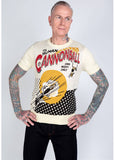 Collectif Mens Scott Cannonball Top Grey Yellow
