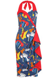 Collectif Lorna Jazz 50's Pencil Dress Multi