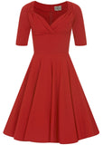 Collectif Trixie 50's Swing Dress Red