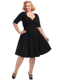 Collectif Trixie 50's Swing Dress Black