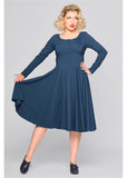 Collectif Edith 50's Swing Dress Teal