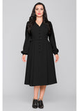 Collectif Caterina 50's Flared Dress Black