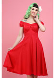Collectif Dolores Classic 50's Swing Dress Red
