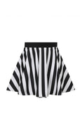 Collectif Beetle Stripe 60's Bikini Briefs Skirt Black White