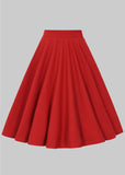 Collectif Milla 50's Swing Skirt Red