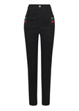 Collectif Becca 50's Cherry Jeans Black