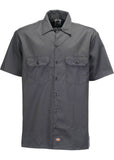Dickies Mens 1574 Work Shirt Short Sleeves Grey
