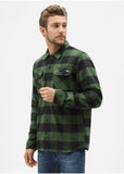 Dickies Mens Sacramento Flannel Shirt Pine Green