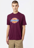 Dickies Mens Horseshoe Icon Logo T-Shirt Grape Wine