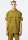 Dickies Mens Work Shirt Short Sleeve Moss Green