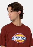 Dickies Mens Icon Horseshoe Logo T-Shirt in Fired Brick