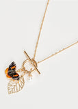 Fable England Admiral Butterfly Enamel Necklace