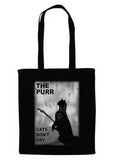 Gothicat The Purr Cats Don't Cry Tote Bag Black