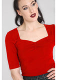 Hell Bunny Philippa 50's Top Red