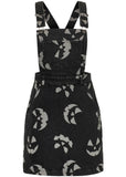 Hell Bunny Jack-O-Lantern Pinafore Dress Black