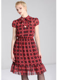 Hell Bunny Date Night Knee 60's Dress Red