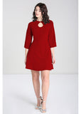 Hell Bunny Loco-Motion Lurex 60's Dress Red