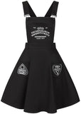 Hell Bunny Samara Ouija 60's Pinafore Dress Black