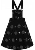 Hell Bunny Oculus Pinafore 60's Dress Black