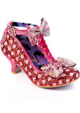 Irregular Choice Total Freedom Hearts 50's Pumps Red
