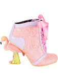 Irregular Choice Roseus Flamingo 70's Boots Pale Pink